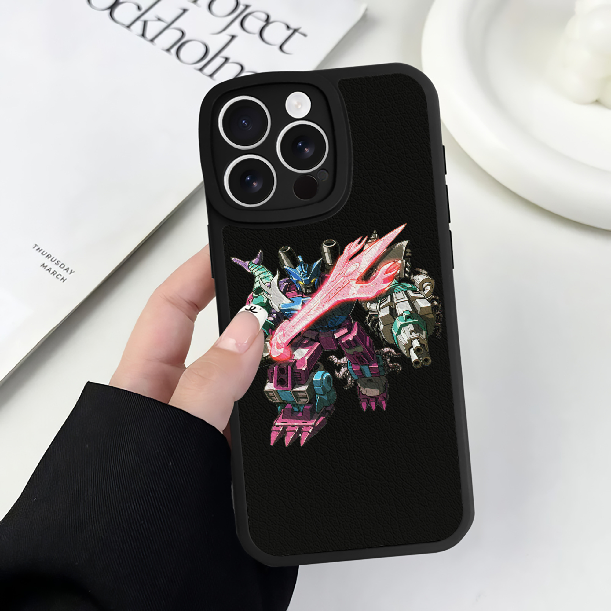 （画像用）  【iPhone 16シリーズ対応】シリコンスマホケース（レザー調） 材質：シリコン